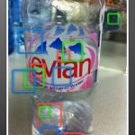 Evian Bottle analysed by Google Goggles